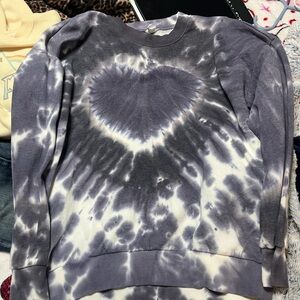 Tie-Dye Heart Sweater